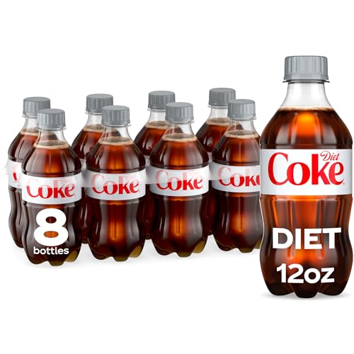 Diet Coke Diet Soda, 12 fl oz Bottles, 8 Pack - Cola Soft Drink - Image 1