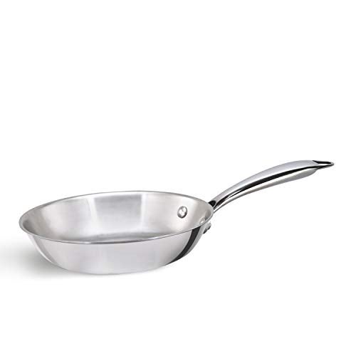 Alda Vitale Triply Stainless Steel Fry Pan 16 Cm, Silver (Induction Friendly) - Image 1