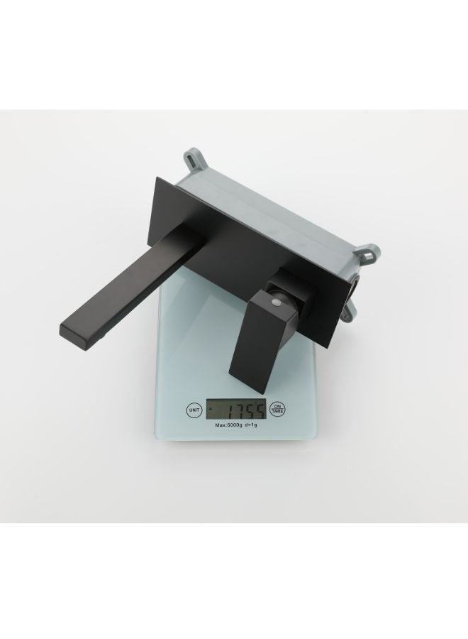 Matt Black Wall Mount Bathroom Concealed Basin Faucet Factory - Image 4