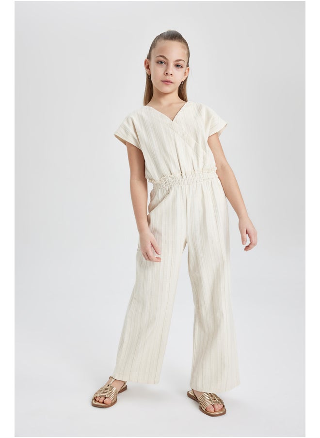 DeFacto Girl Regular Fit Short Sleeve Jump Suit  - Image 1