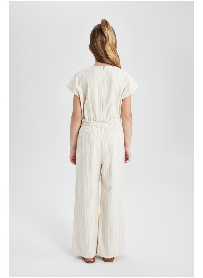 DeFacto Girl Regular Fit Short Sleeve Jump Suit  - Image 3