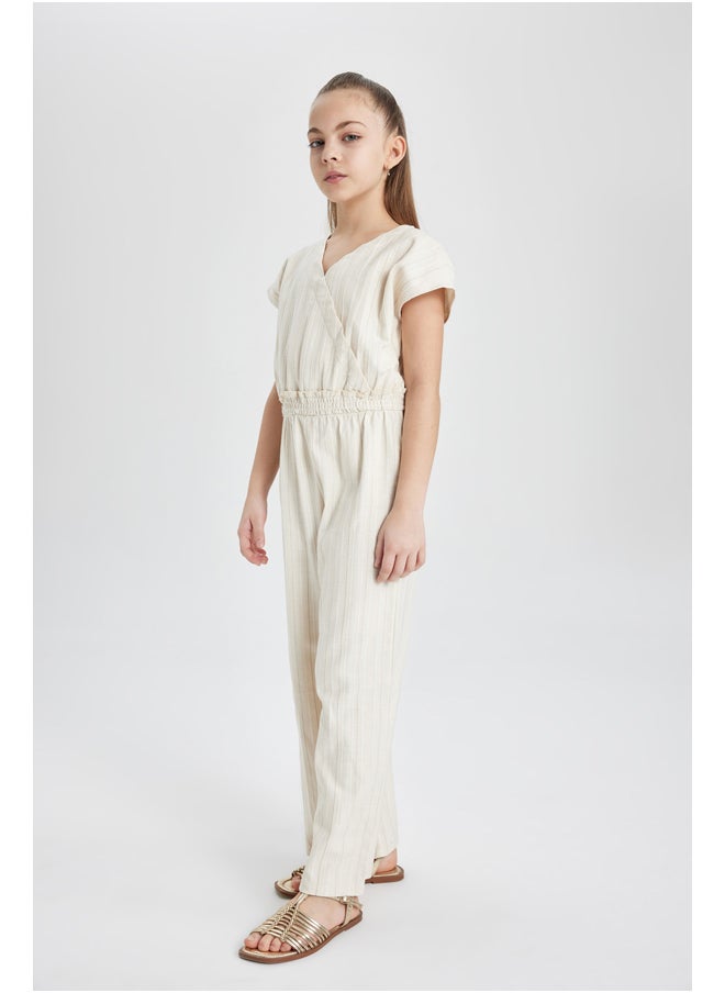 DeFacto Girl Regular Fit Short Sleeve Jump Suit  - Image 4