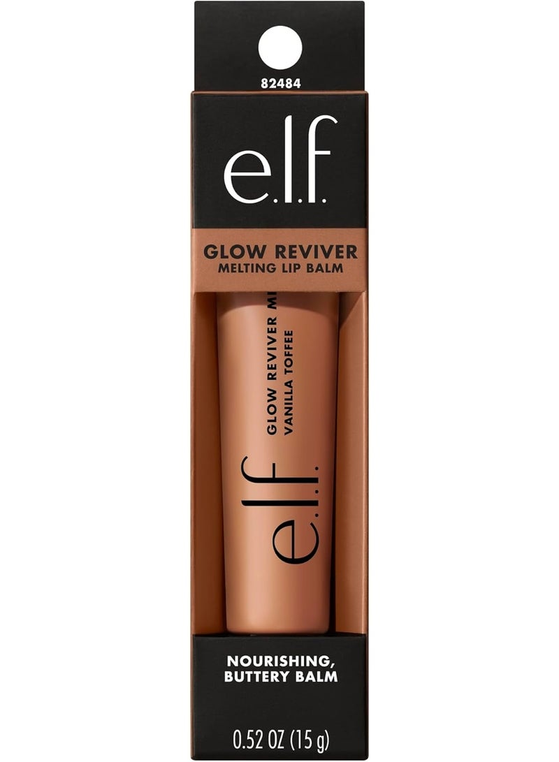 elf e.l.f. Glow Reviver Melting Lip Balm, Tinted Formula, With Shea Butter & Hyaluronic Acid, Vegan & Cruelty-Free, Vanilla Toffee - Image 3