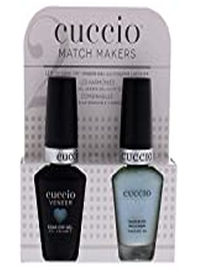 Cuccio Matchmaker - Colour Nail Lacquer & Veneer Gel Polish - Meet Me In Mykonos! - For Manicures & Pedicures, Full Coverage - Long Lasting, High Shine - Cruelty, Formaldehyde & Toluene Free - 2 Pc  - Image 3