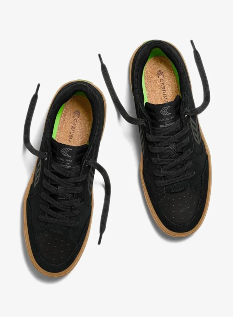 Cariuma  VALLELY PRO Gum Black Suede and Cordura Ash Grey Logo Sneaker  | Best Price UAE