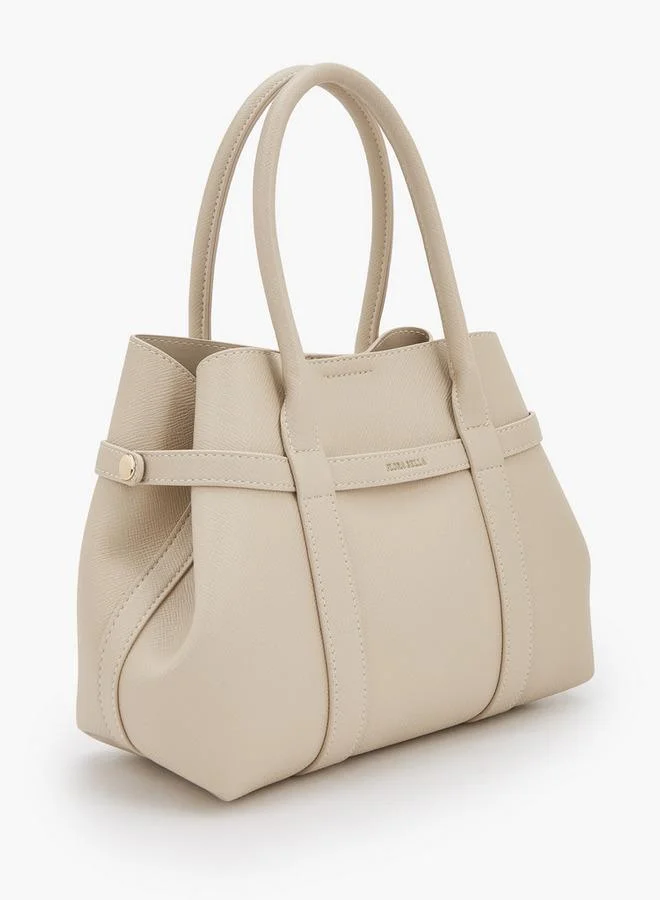 Flora Bella By Shoexpress Textured Tote Bag With Removable Pouch