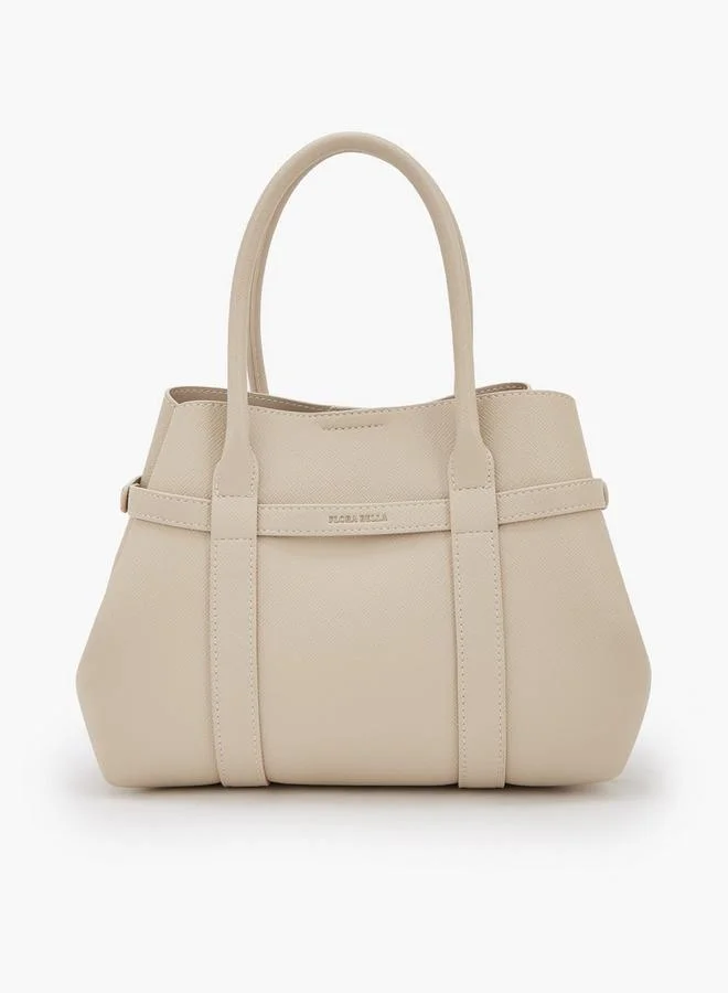 Flora Bella By Shoexpress Textured Tote Bag With Removable Pouch