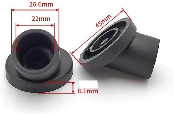 20pcs Replacement Feet for Bath Seat Shower Chair, 19/22mm Rubber Feet Pad for Transfer Shower Bench Shower Seat Commode Chair(22mm Gray) - Image 5