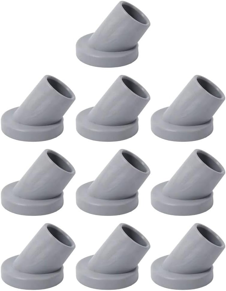 20pcs Replacement Feet for Bath Seat Shower Chair, 19/22mm Rubber Feet Pad for Transfer Shower Bench Shower Seat Commode Chair(22mm Gray) - Image 1