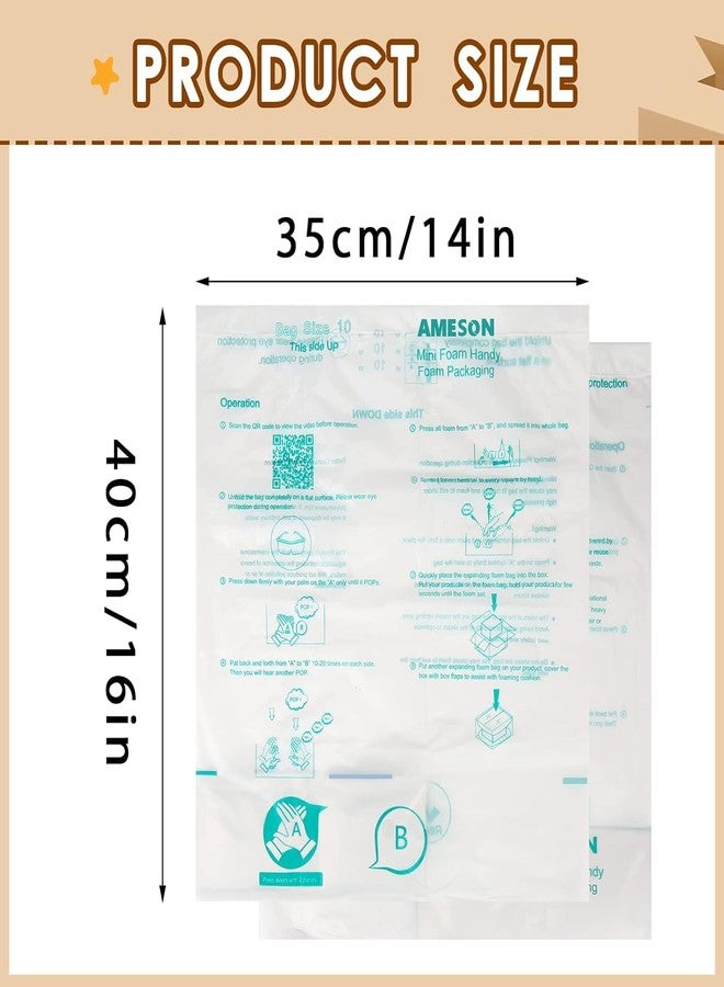 Thrseely Foam Bag For Shipping, 6PCS 18"x23" Expanding Foam for shipping Instant Pack Quick Expanding Foam Packaging Bags, Packing, Mailing and Shipping Solutions - Image 2