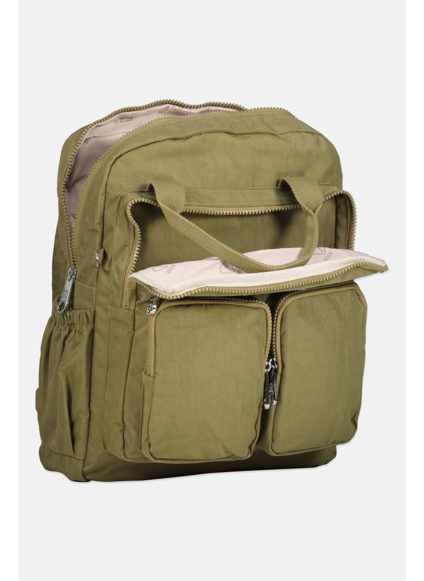 I Love Fashion - Women Isabelle Backpack 33 L x 34 H x 10 W cm, Olive - Image 1