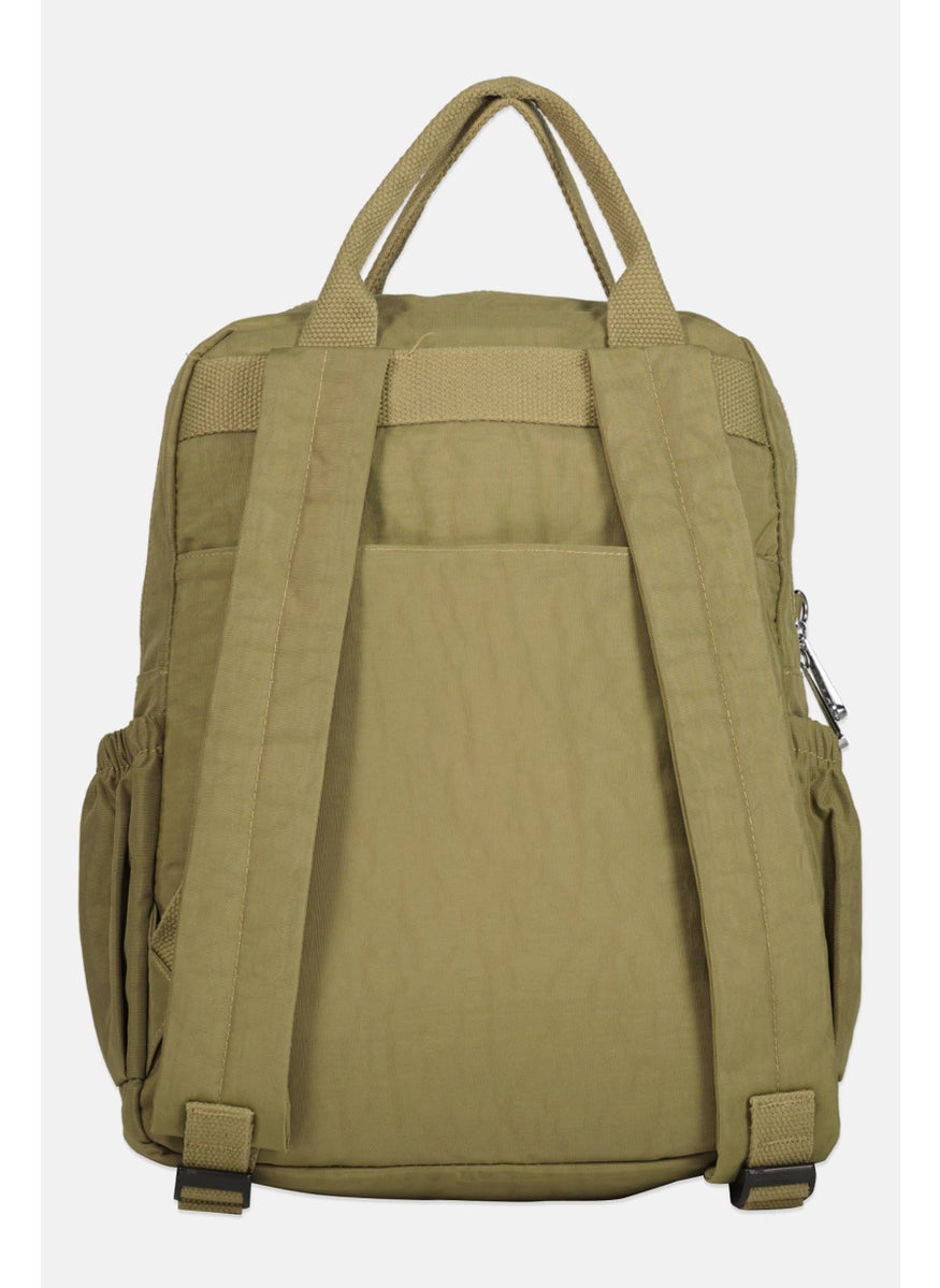 I Love Fashion - Women Isabelle Backpack 33 L x 34 H x 10 W cm, Olive - Image 1