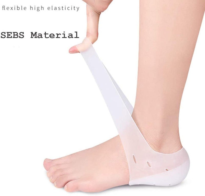 Dr.Pedi Height Increase Heels Cushion Insole, Gel Heel Invisible Height Elevators, Heal Dry Cracked Heels Arch Support Heel Protectors 2.5CM - Image 3