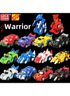 Genuine Smart Jumping Warrior Transforming Robot Chariot Fire Knight High Wind Fighter Competitive Toy Set For Men-Color:Trigger Set-Fire Knight + Cloud Sword