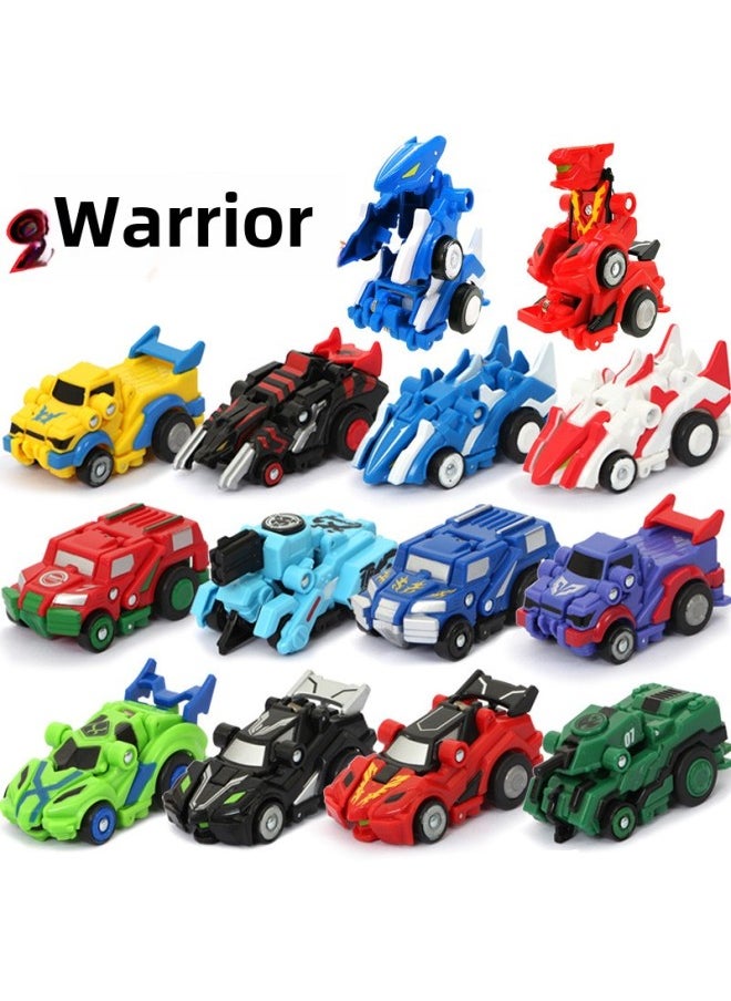 Generic - Genuine Smart Jumping Warrior Transforming Robot Chariot Fire Knight High Wind Fighter Competitive Toy Set For Men-Color:Trigger Set-Fire Knight + Cloud Sword - Image 1