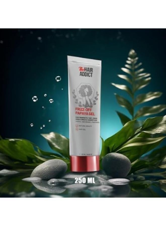 The Hair Addict Frizz Off Papaya Gel 250Ml - Image 3