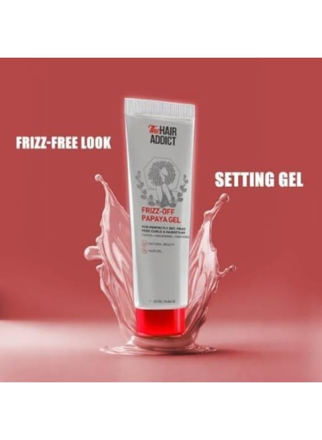 The Hair Addict Frizz Off Papaya Gel 250Ml - Image 5