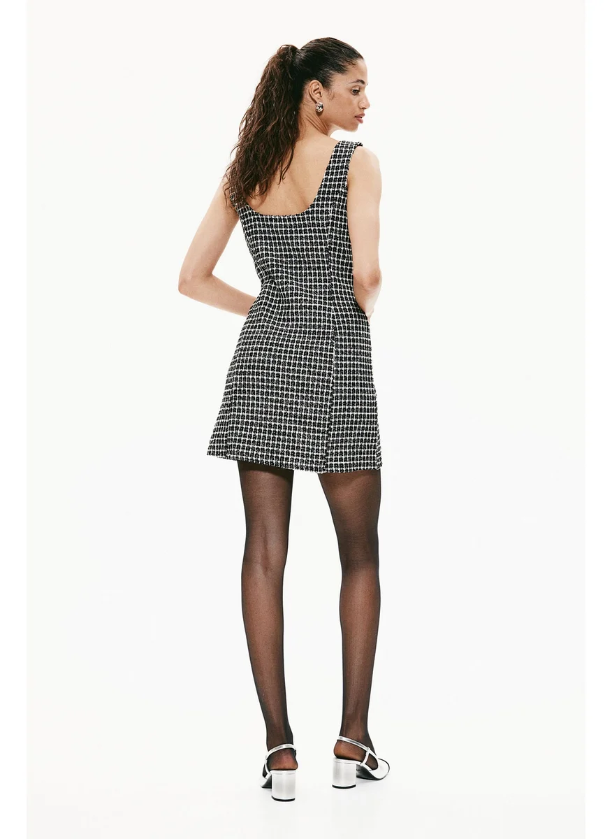 H&M Textured Jersey Mini Dress