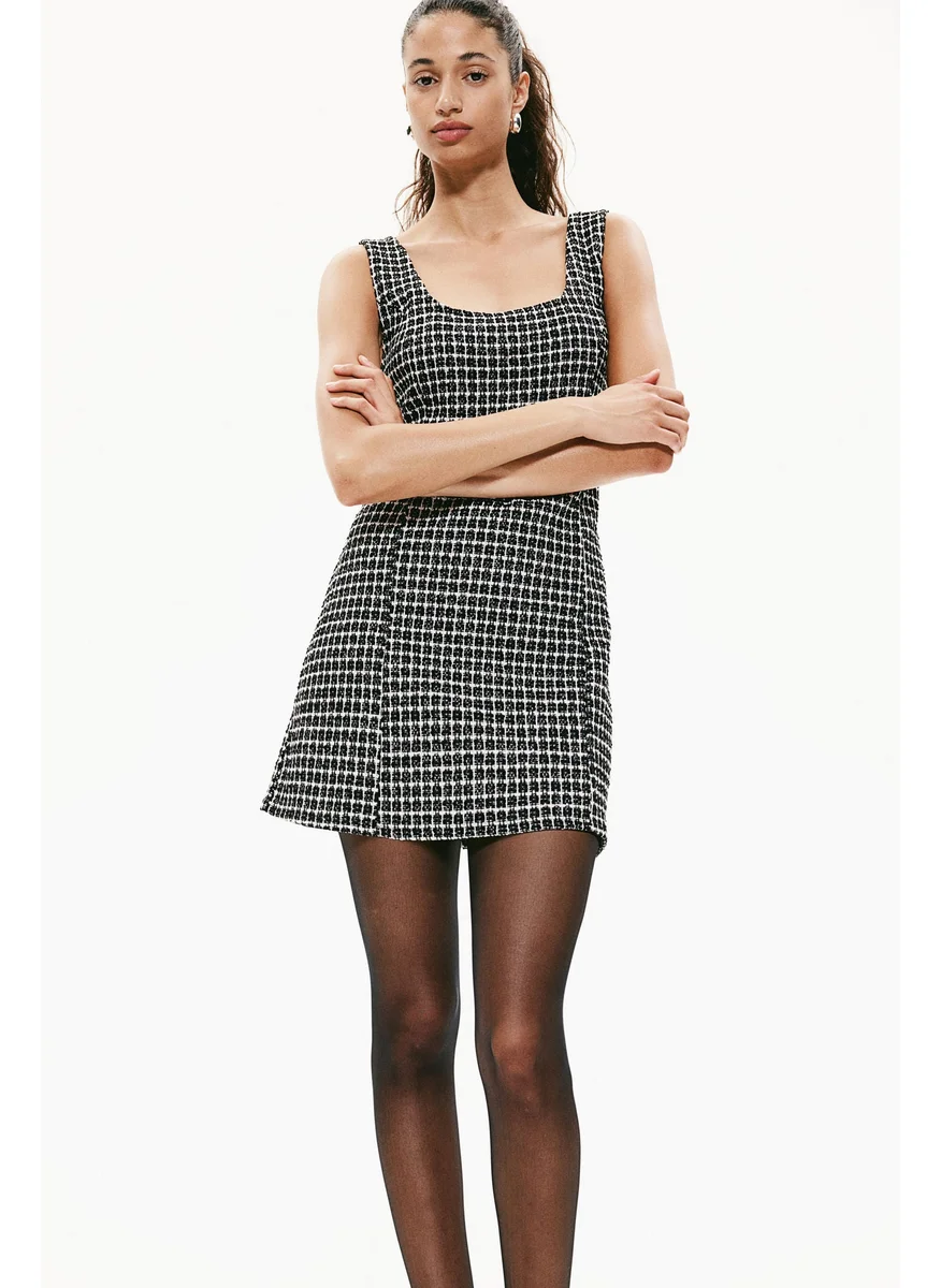 H&M Textured Jersey Mini Dress