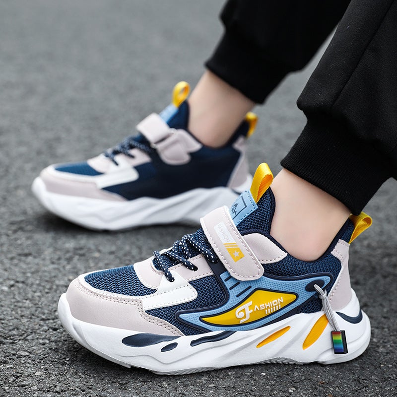 Mesh Sneakers Lightweight Flexible Sole Walking Shoes For Kids Indoor And Outdoor Activities - Image 1