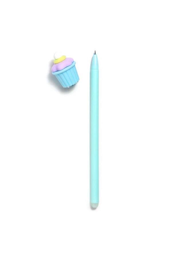 Puckator Inkredible Erasable Gel Pen with Fun Cupcake Topper - Novelty Stationery for Kids, Assorted 1 Piece - Image 4