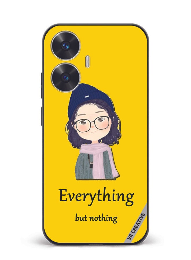 VR CREATIVE Protective Case Cover For Realme C55 Everything But Nothing Design Multicolour - Image 1