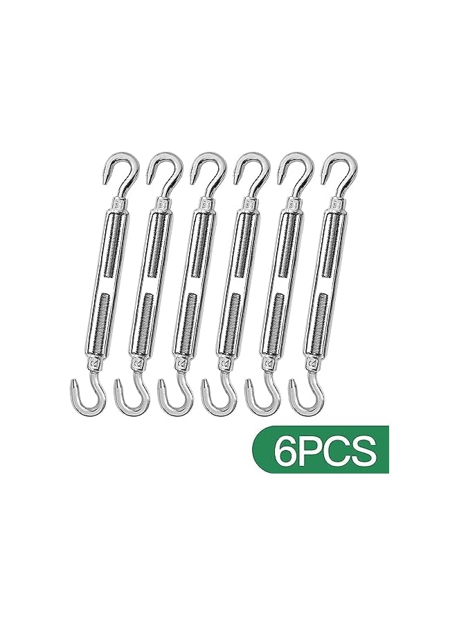 PROMASS promass 6PCS M10 hooks, 304 stainless steel turnbuckles Wire rope tension heavy duty turnbuckles for cable guardrail wire rope Hardware components  - Image 2