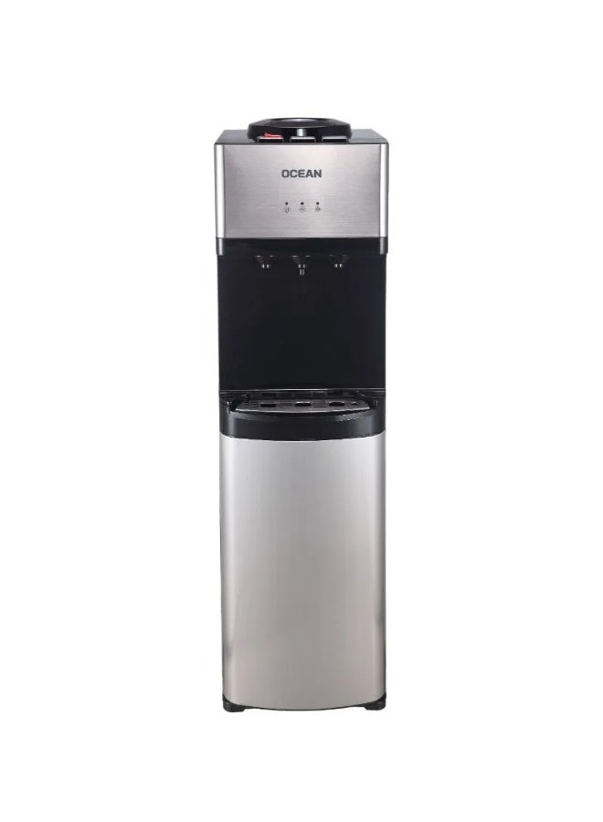 Ocean Hot & Cold Water Dispenser, 3 Taps, Stainless Steel - OCMWD 33206 C
