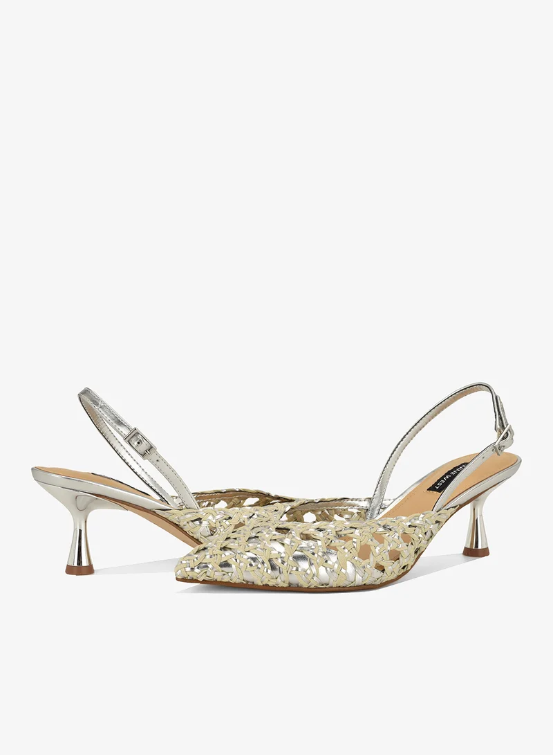 NINE WEST  Pointed Toe Sling Back Mid Heel Pumps for Women | Best Price UAE