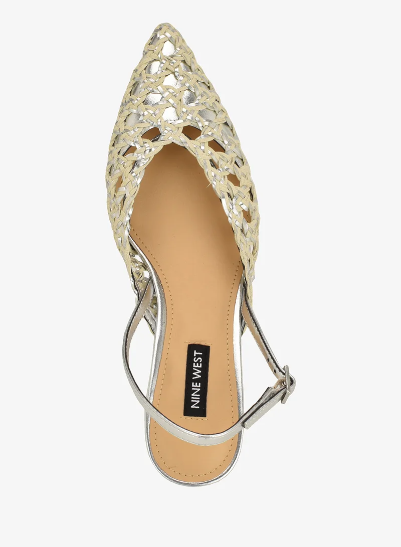NINE WEST  Pointed Toe Sling Back Mid Heel Pumps for Women | Best Price UAE