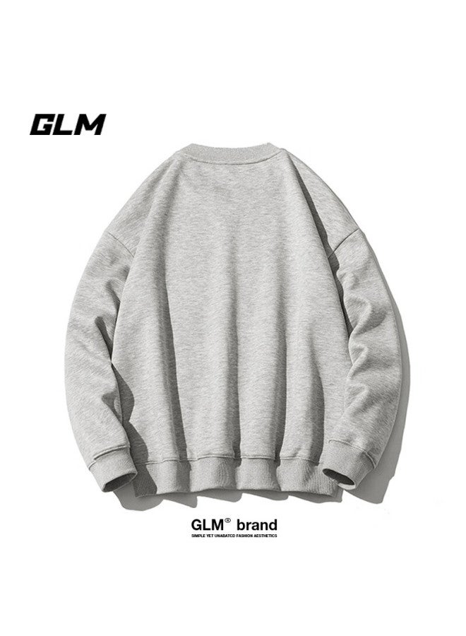 Glm Men's Autumn Round Neck Sweater Casual Brand Bottoming Shirt Korean Fashion All-match Men's Top - Image 2