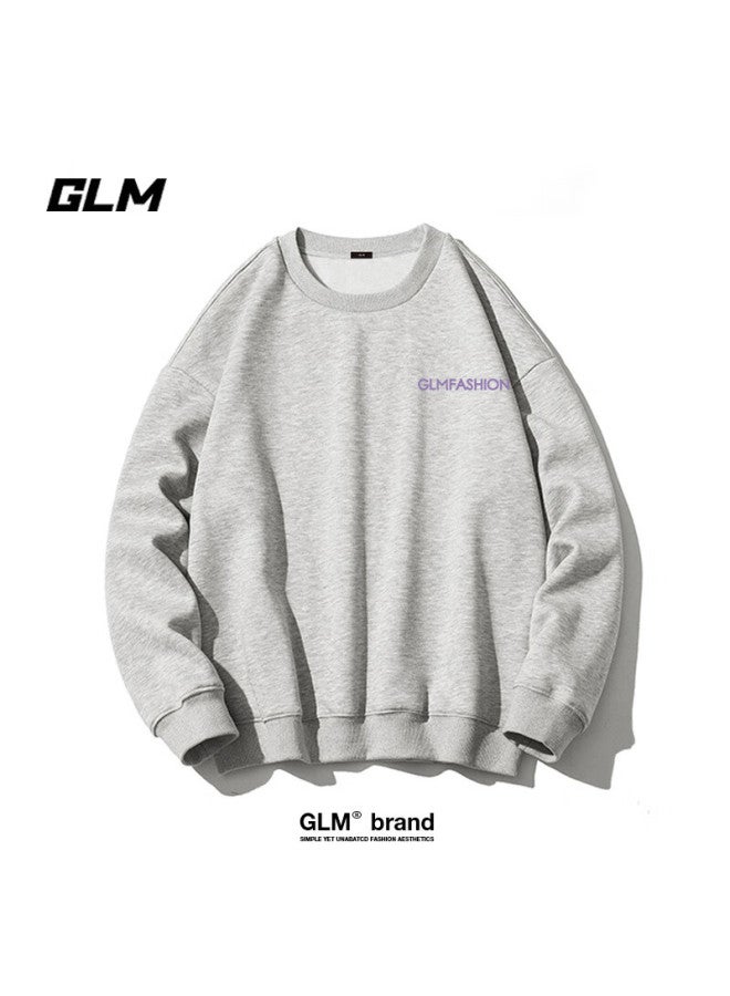 Glm Men's Autumn Round Neck Sweater Casual Brand Bottoming Shirt Korean Fashion All-match Men's Top - Image 1