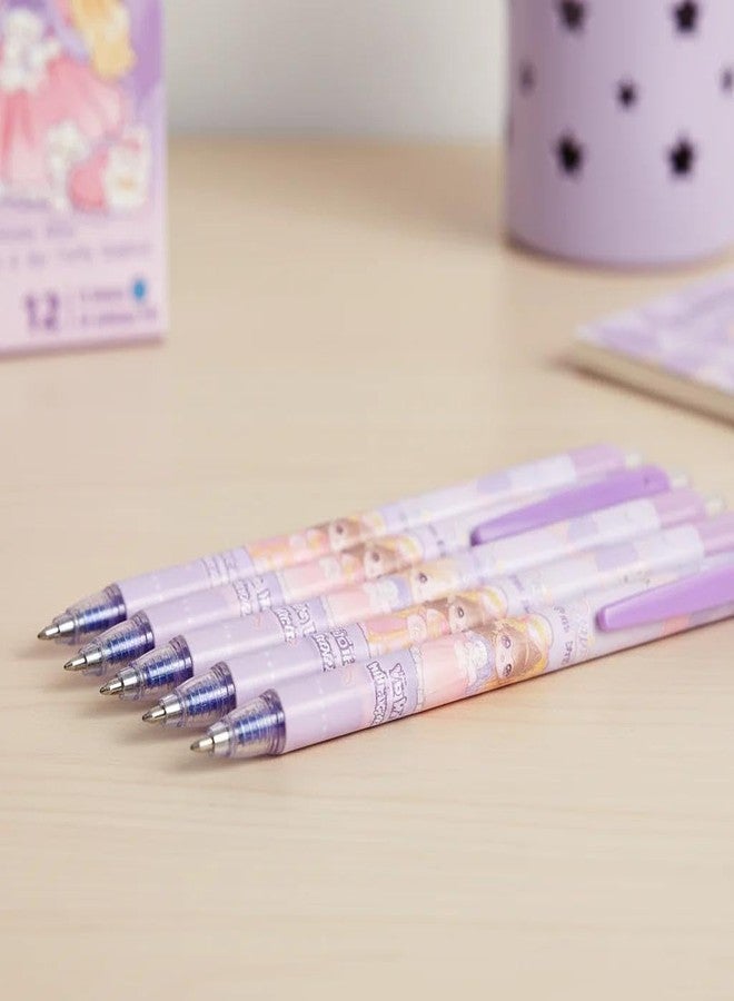 SAMVARDHAN Erasable Gel Pens - Pack of 12 Pcs Theme Smooth Writing Gel Pen, Erasable Pens 0.5 mm, Erasable Pen with Magic Eraser, Birthday Return Gifts for Kids (Princess) - Image 5