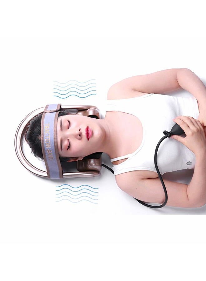 WOOLALA Cervical Neck Traction Device, Chronic Neck Pain Relief Muscle Relax Pillow with Band Neck Curve Correct Home Neck Stretcher - Image 1