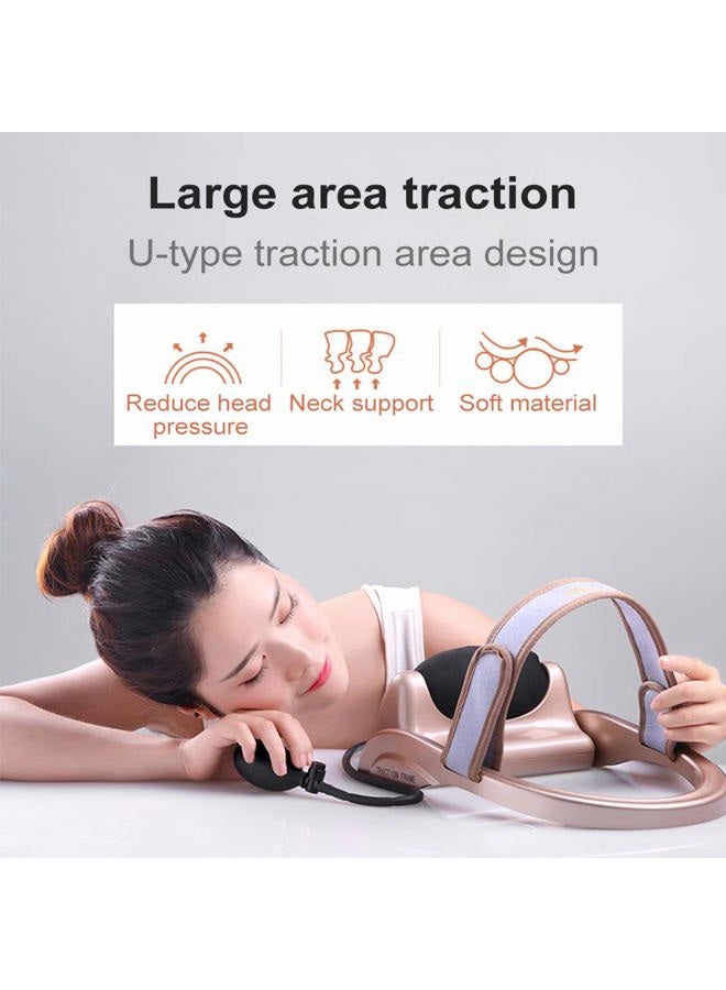 WOOLALA Cervical Neck Traction Device, Chronic Neck Pain Relief Muscle Relax Pillow with Band Neck Curve Correct Home Neck Stretcher - Image 4