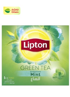 Lipton Lipton Green Tea with Mint, 100 Tea Bags 