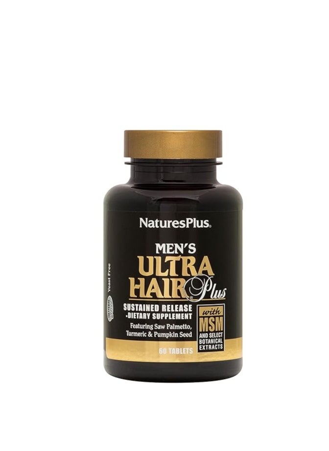 NaturesPlus - Men'S Ultra Hair Plus Sustained Release 60 Tablets - Image 1