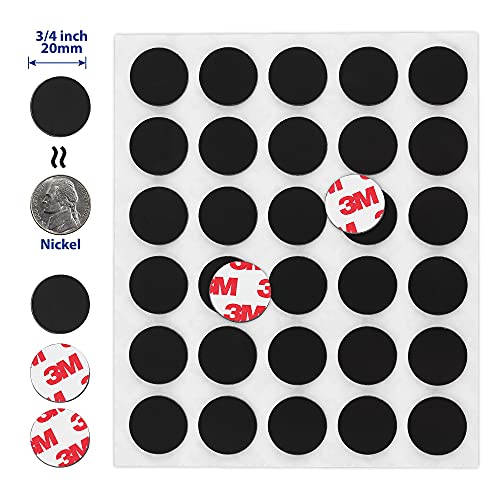 APPLAB Magnetic Dots 120pcs - Round Magnets with Adhesive Backing, Circle Size Diameter 0.8’” x 0.08” on 4 Tape Sheets, with 3M Strong Adhesive Backing. Perfect for DIY, Art Projects, Industrial & Fridge - Image 4