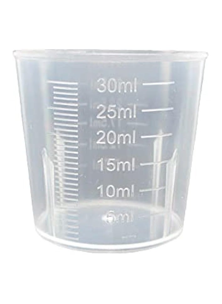 erorex Set of 10 Reusable Medicine Cups | 1oz. (30ml) Graduated Plastic Cups with Easy-to-Read Measurements | Non-Toxic and Durable Design | Ideal for Accurate Medication Dosage, Supplements  - Image 3