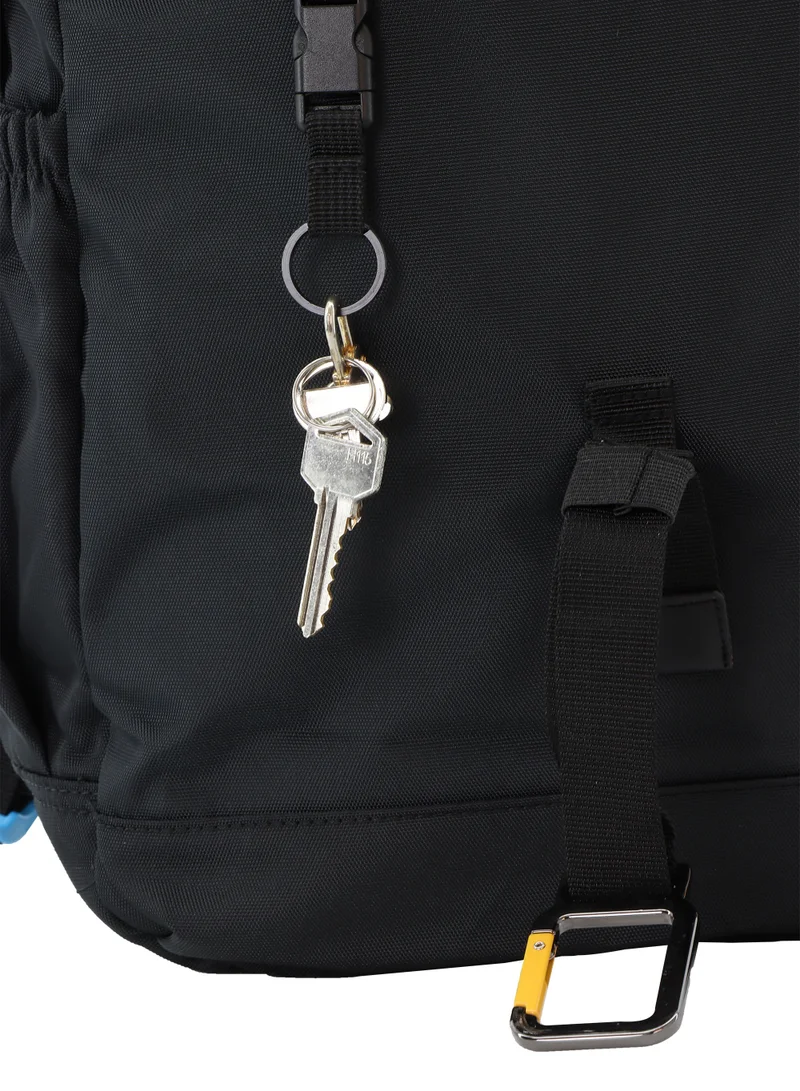 Discovery Discovery ICON Backpack 16.2L Black, Durable Lightweight Multi Compartment Travel Bag, Padded Laptop/Tablet Pocket RFID, Adjustable Strap With Luggage Fix Strap, Men Women School Outdoor