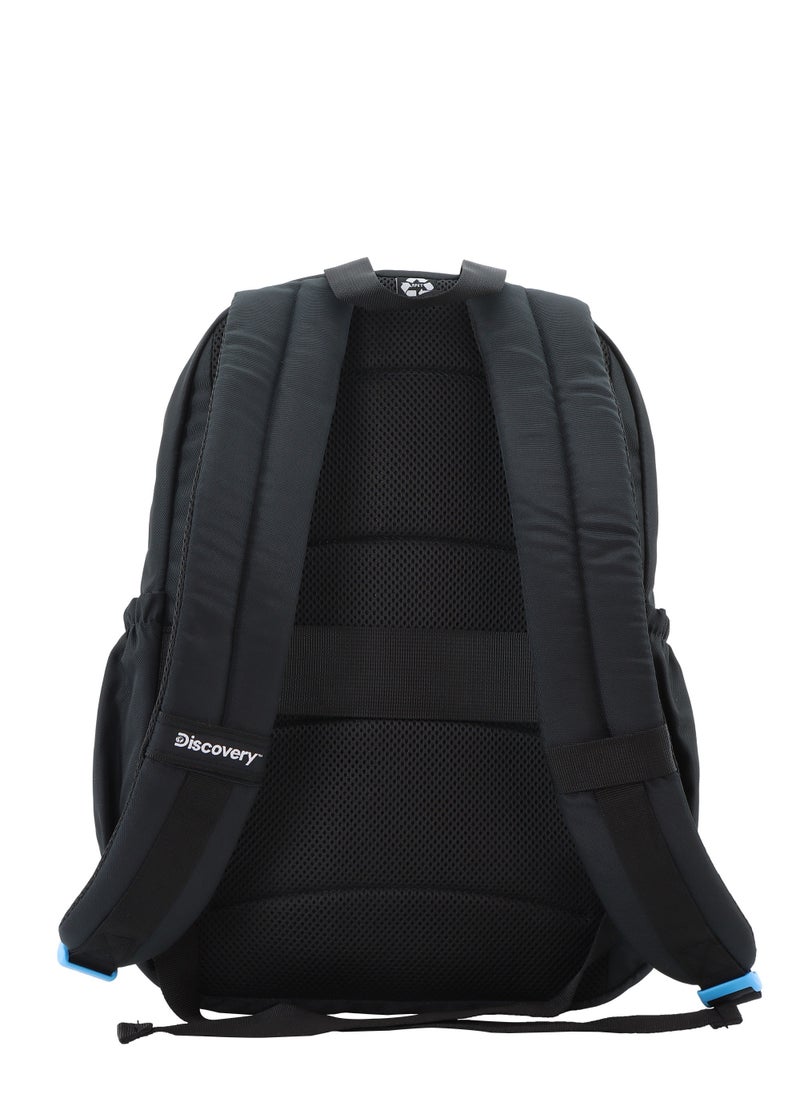 Discovery Discovery ICON Backpack 16.2L Black, Durable Lightweight Multi Compartment Travel Bag, Padded Laptop/Tablet Pocket RFID, Adjustable Strap With Luggage Fix Strap, Men Women School Outdoor  - Image 3
