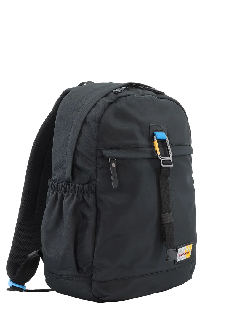Discovery Discovery ICON Backpack 16.2L Black, Durable Lightweight Multi Compartment Travel Bag, Padded Laptop/Tablet Pocket RFID, Adjustable Strap With Luggage Fix Strap, Men Women School Outdoor