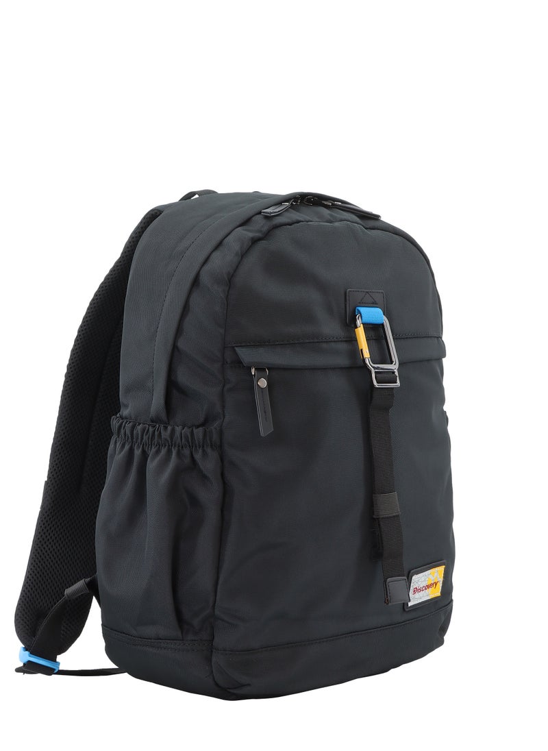 Discovery Discovery ICON Backpack 16.2L Black, Durable Lightweight Multi Compartment Travel Bag, Padded Laptop/Tablet Pocket RFID, Adjustable Strap With Luggage Fix Strap, Men Women School Outdoor  - Image 4