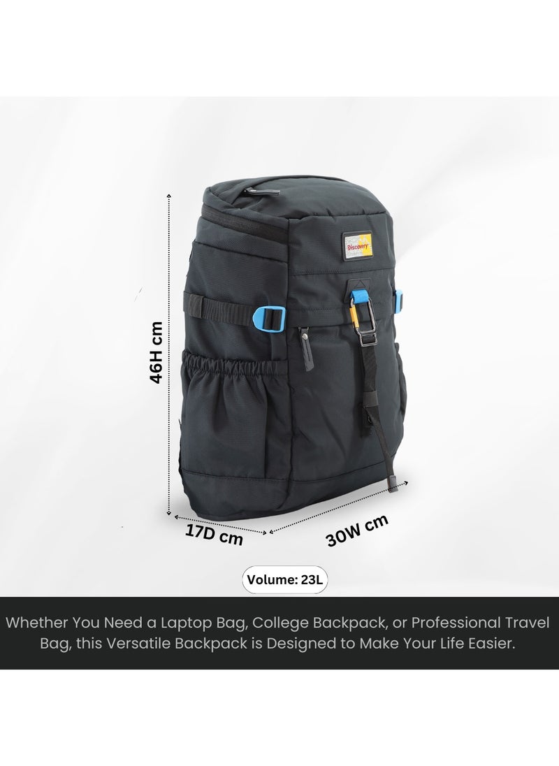 Discovery ICON Backpack 16.2L Black, Durable Lightweight Multi Compartment Travel Bag, Padded Laptop/Tablet Pocket RFID, Adjustable Strap With Luggage Fix Strap, Men Women School Outdoor - pzsku/Z47961DB24652D396D846Z/45/_/1740472470/46771788-1cd3-4ecd-a20f-63972ecf47be