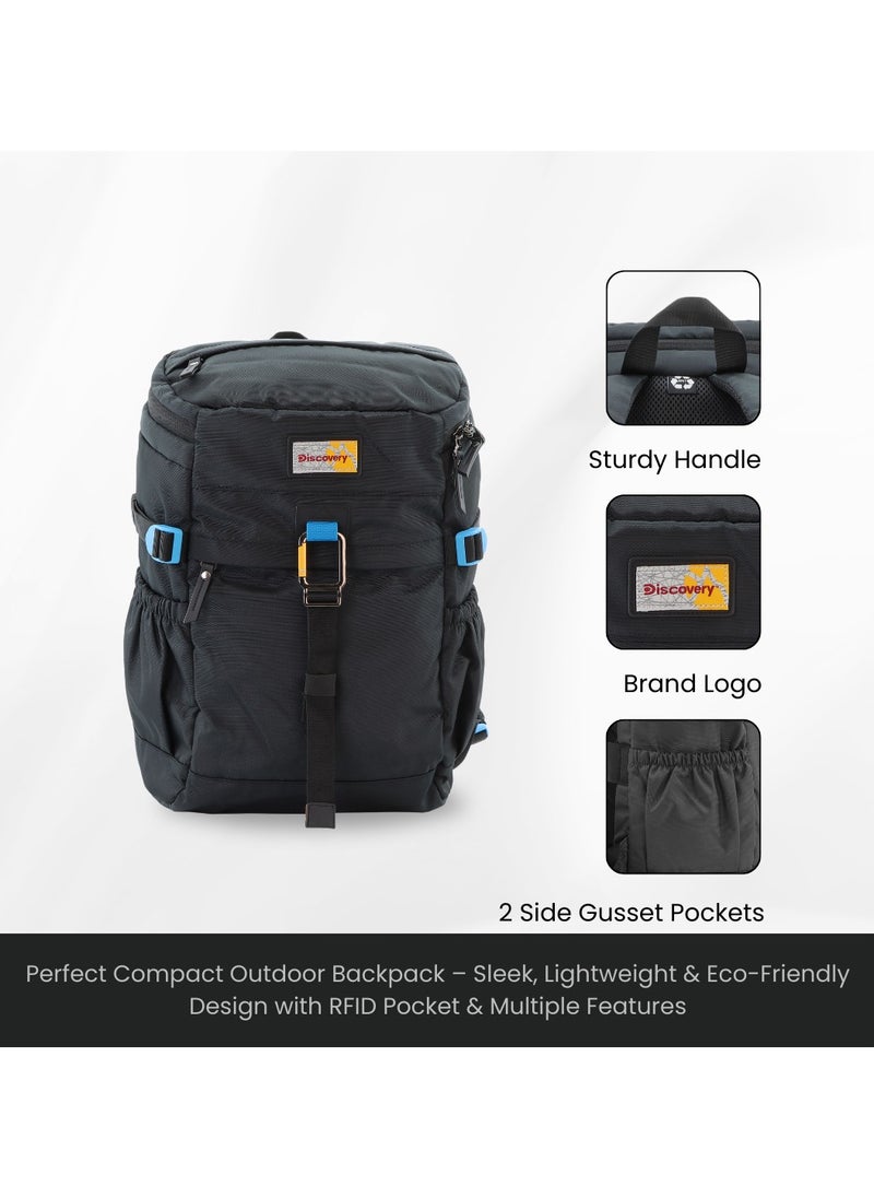 Discovery ICON Backpack 16.2L Black, Durable Lightweight Multi Compartment Travel Bag, Padded Laptop/Tablet Pocket RFID, Adjustable Strap With Luggage Fix Strap, Men Women School Outdoor - pzsku/Z47961DB24652D396D846Z/45/_/1740472539/36da02c0-478d-4cf7-874d-343a08a2a7f3
