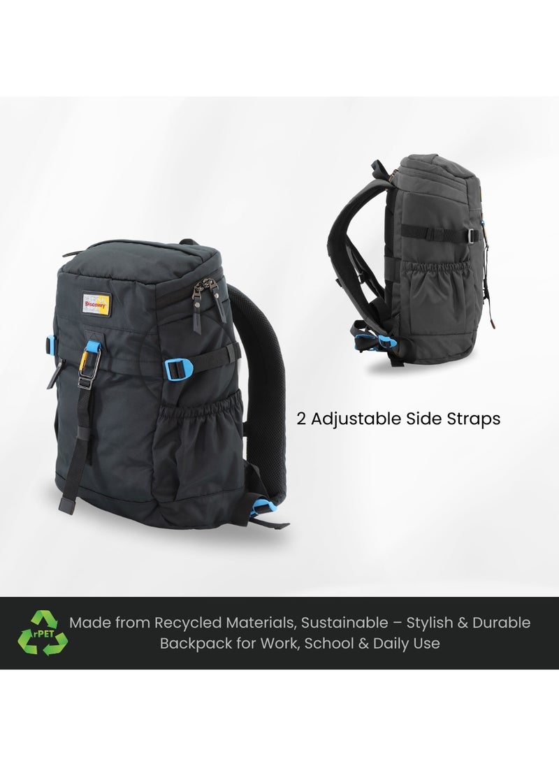 Discovery ICON Backpack 16.2L Black, Durable Lightweight Multi Compartment Travel Bag, Padded Laptop/Tablet Pocket RFID, Adjustable Strap With Luggage Fix Strap, Men Women School Outdoor - pzsku/Z47961DB24652D396D846Z/45/_/1740472561/53c6719a-51cd-49d2-a72a-0b8a81a57f3e