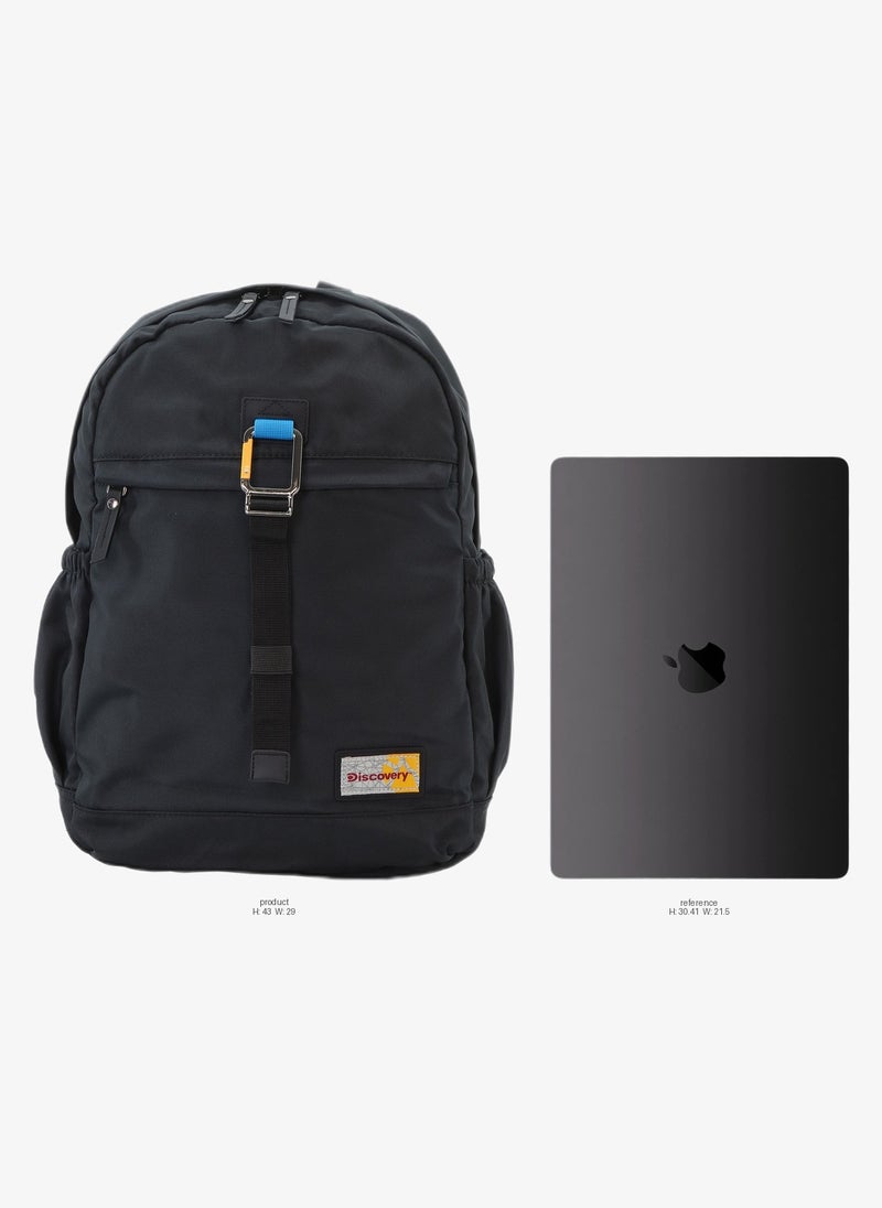 Discovery ICON Backpack 16.2L Black, Durable Lightweight Multi Compartment Travel Bag, Padded Laptop/Tablet Pocket RFID, Adjustable Strap With Luggage Fix Strap, Men Women School Outdoor - Image 2