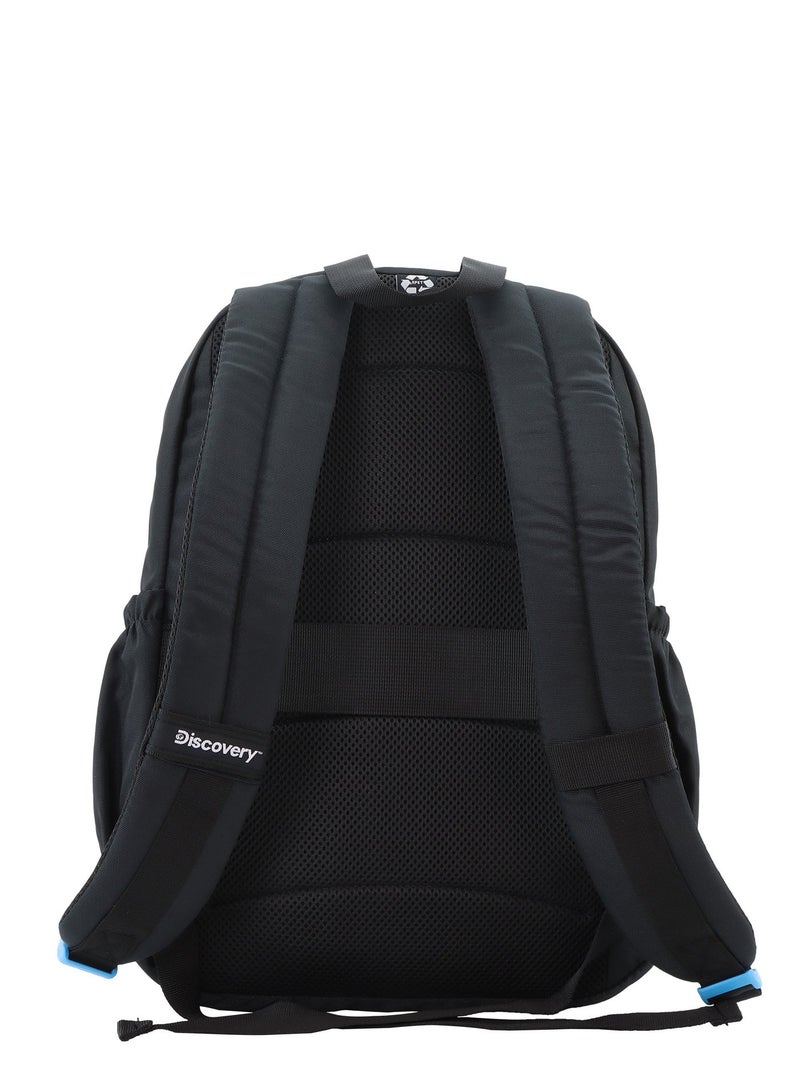 Discovery ICON Backpack 16.2L Black, Durable Lightweight Multi Compartment Travel Bag, Padded Laptop/Tablet Pocket RFID, Adjustable Strap With Luggage Fix Strap, Men Women School Outdoor - Image 4