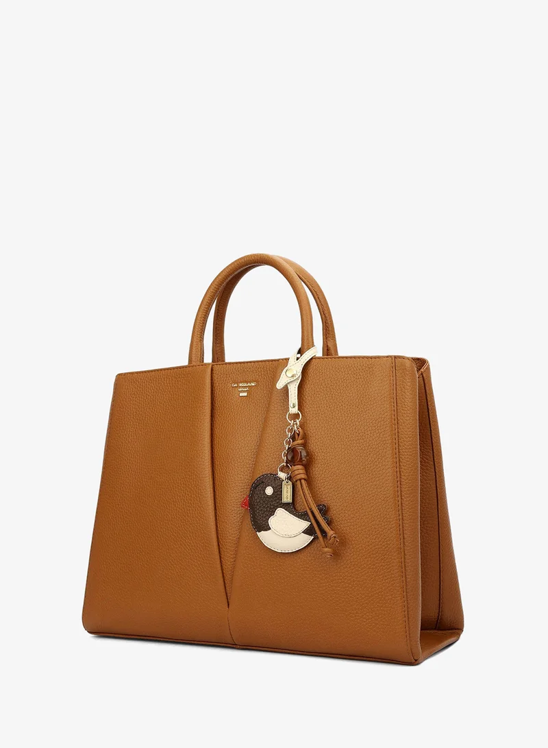 Da Milano Caramel Le Pliage Top Handle Bag (M) for Women | Best Price UAE