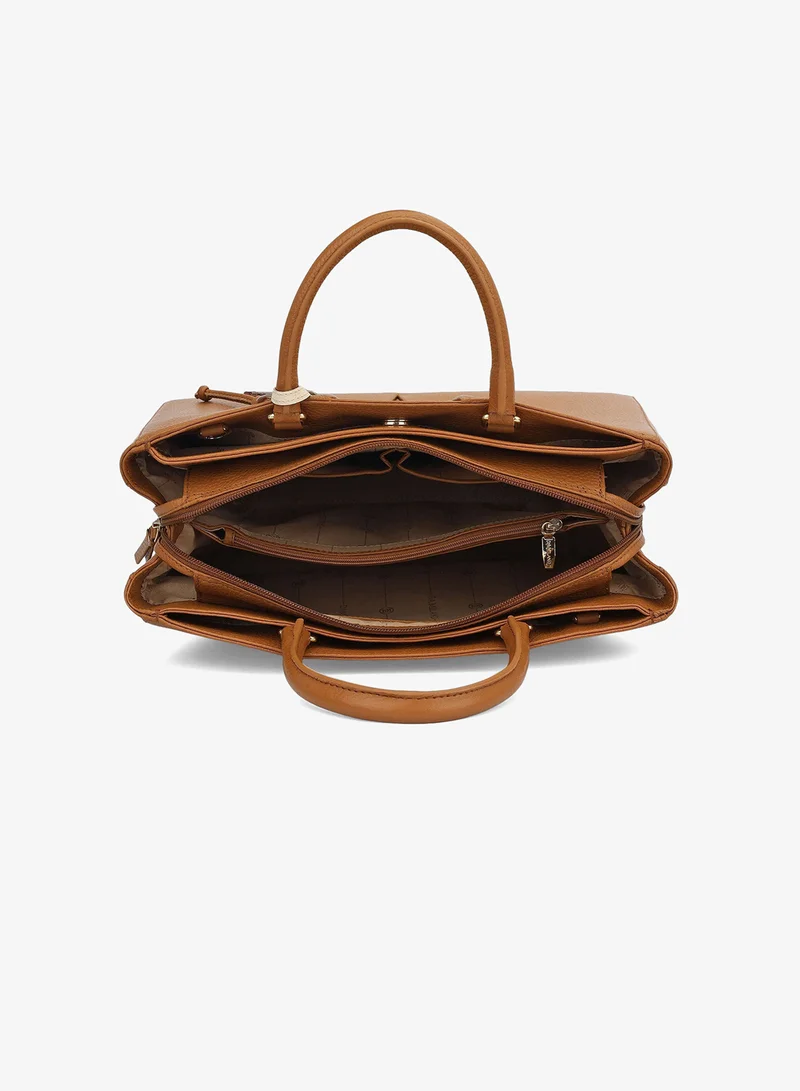 Da Milano Caramel Le Pliage Top Handle Bag (M) for Women | Best Price UAE